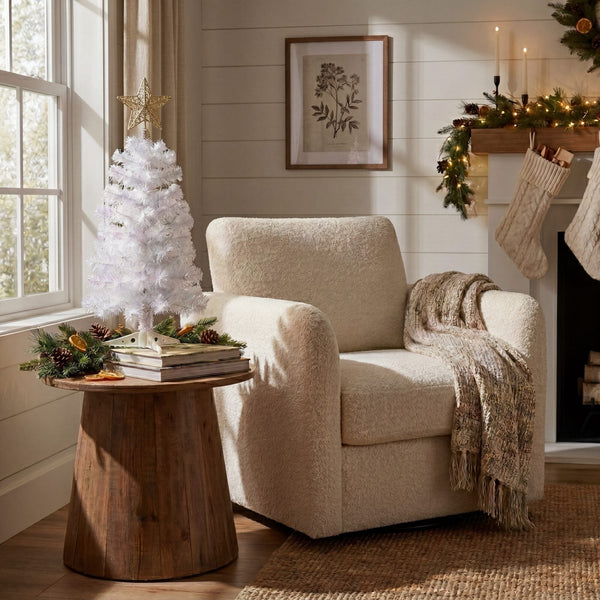 2’ Artificial White Christmas Tree