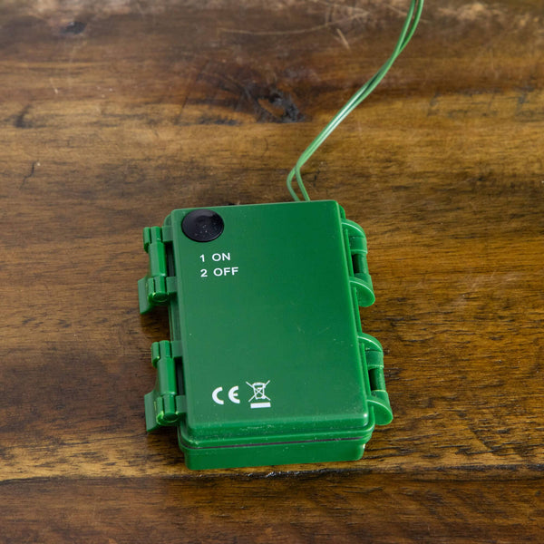 2' Pre-Lit Artificial Classic Christmas Tree with 35 Warm White LED Lights in Gold Decorative Planter