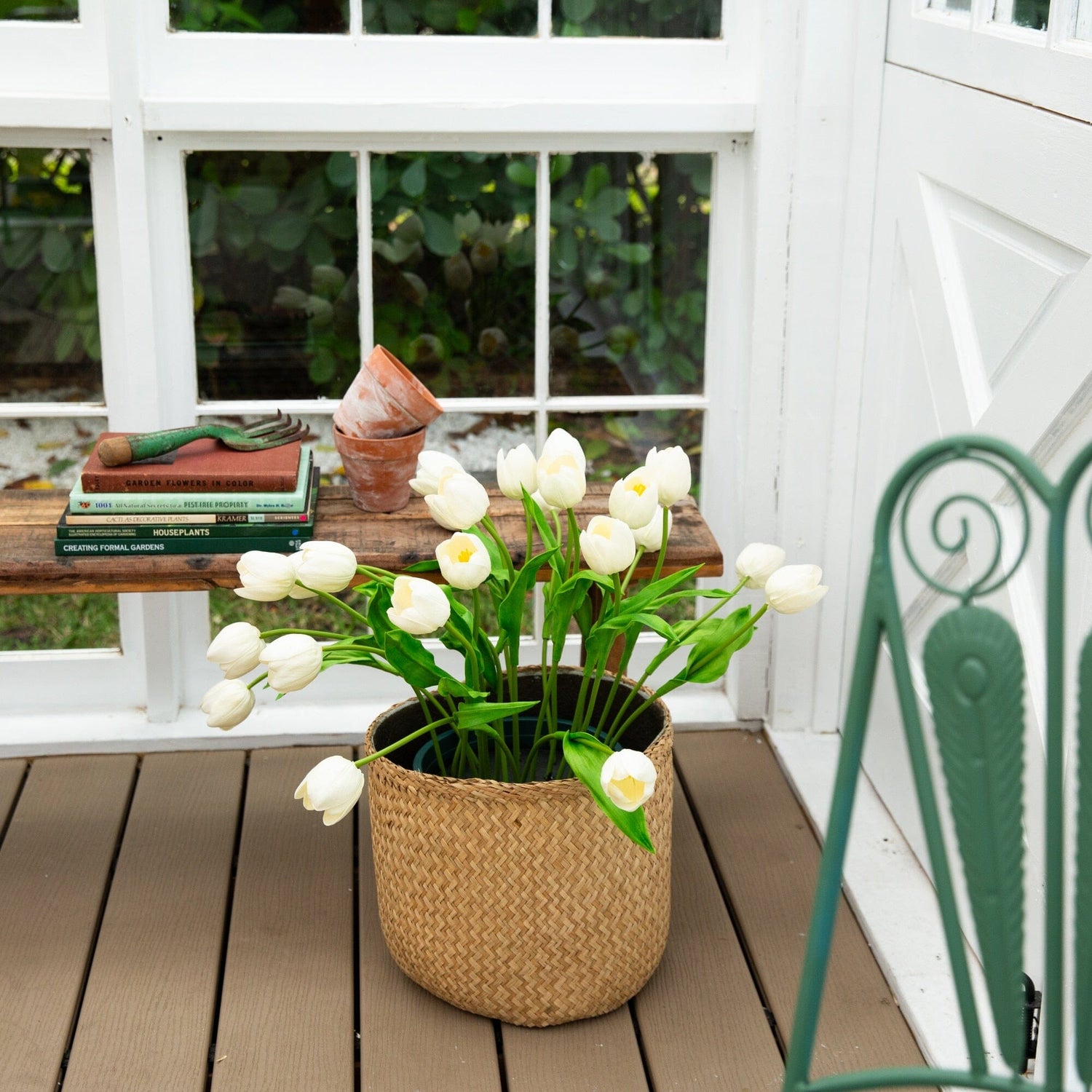 2' UV Resistant Artificial Tulip Plant (Indoor/Outdoor)