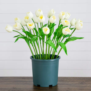 2' UV Resistant Artificial Tulip Plant (Indoor/Outdoor)