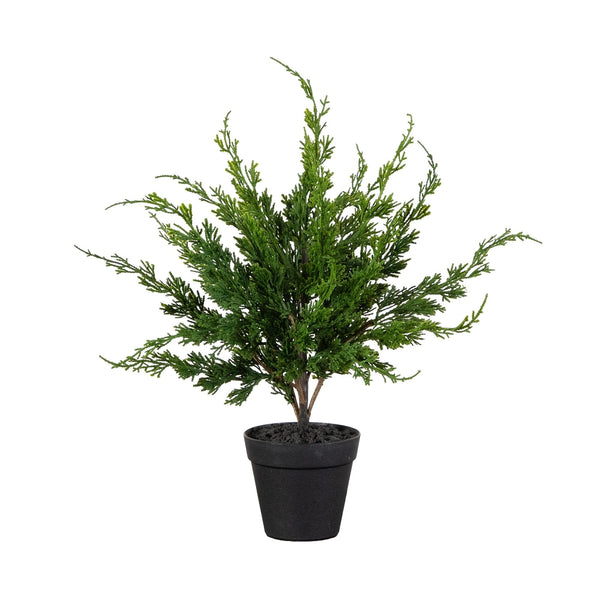 20” Artificial Real Touch Winter Mini Cypress Real Tree