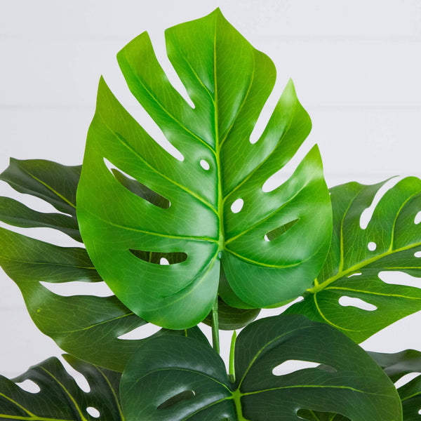 20" Artificial Swiss Monstera Plant