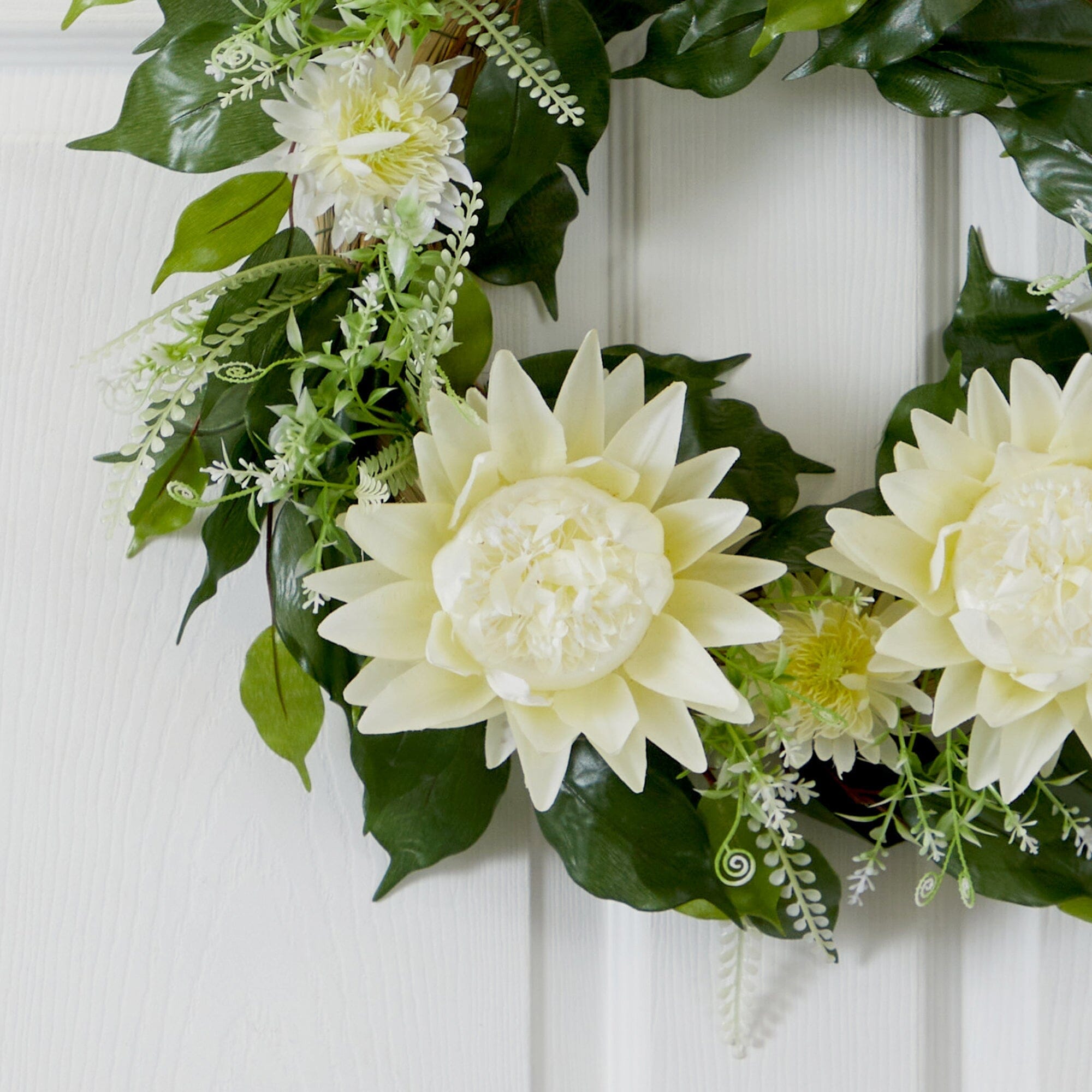 20” Protea Artificial Wreath | Nearly Natural