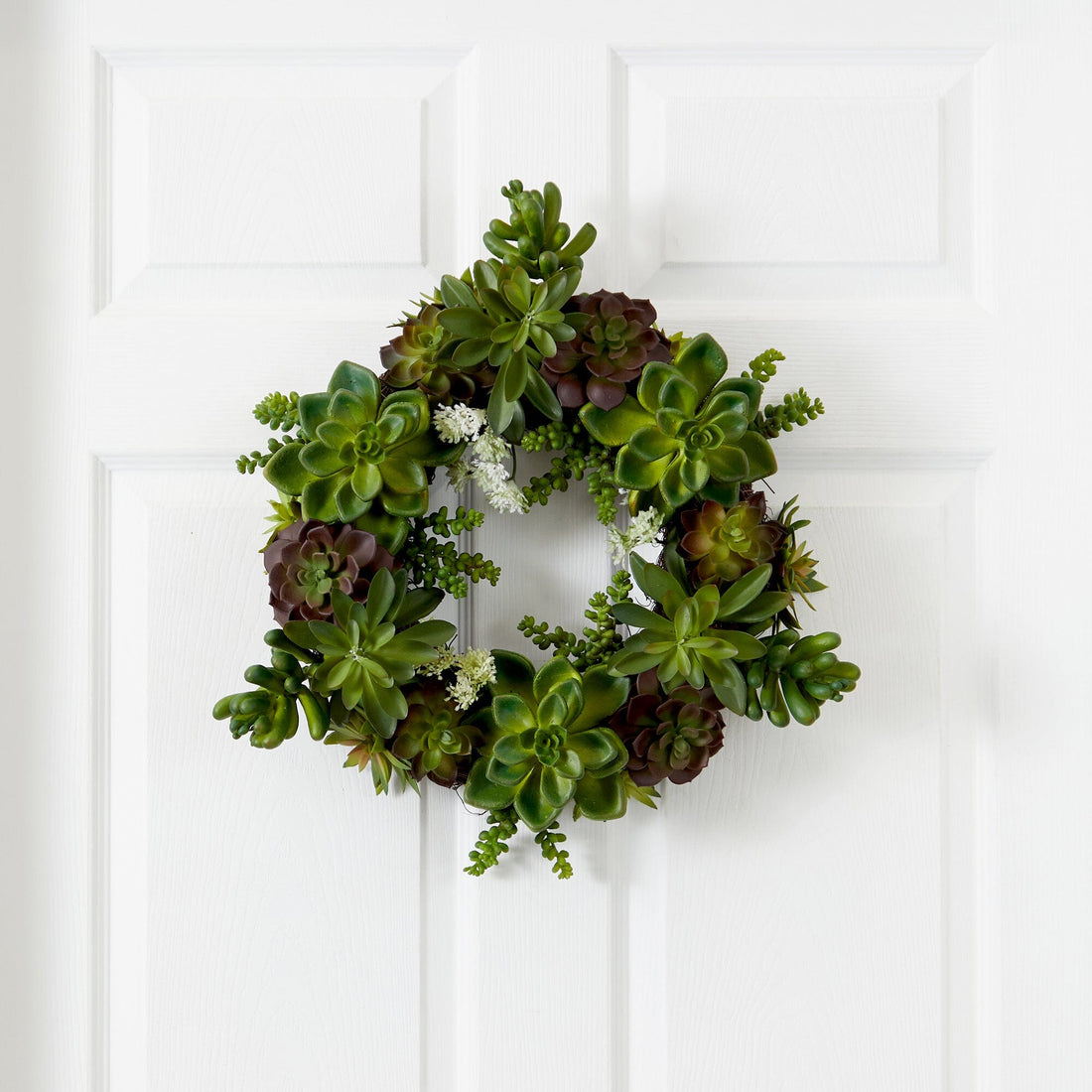 succulent wreath artificial 20" Succulent Wreath
