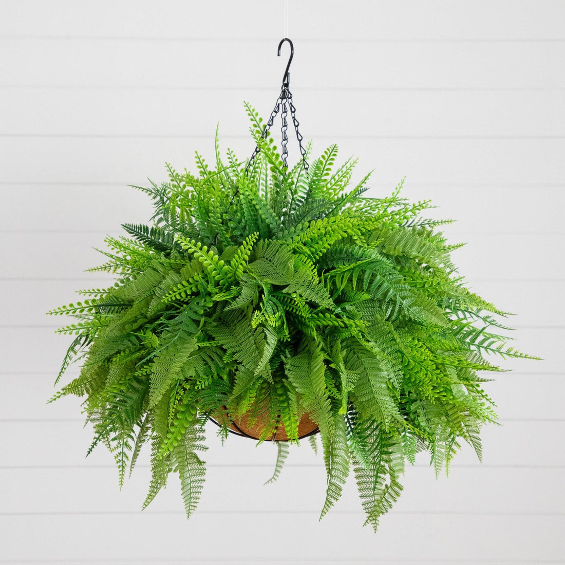 20 hanging planter 20” UV Resistant Artificial Mixed Fern Hanging Basket (Indoor/Outdoor)