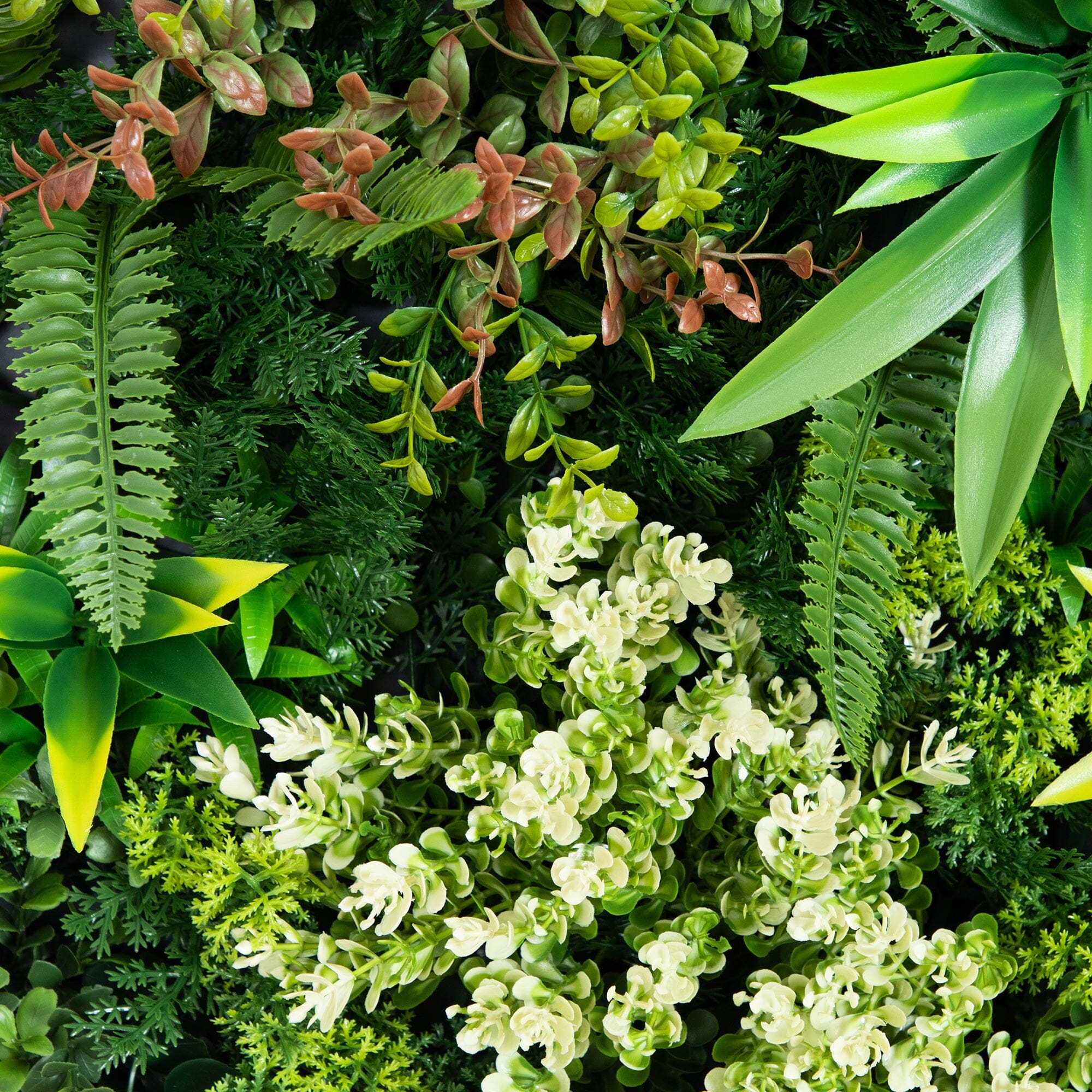 20” UV Resistant Artificial Queensland Rainforest Living Wall Art