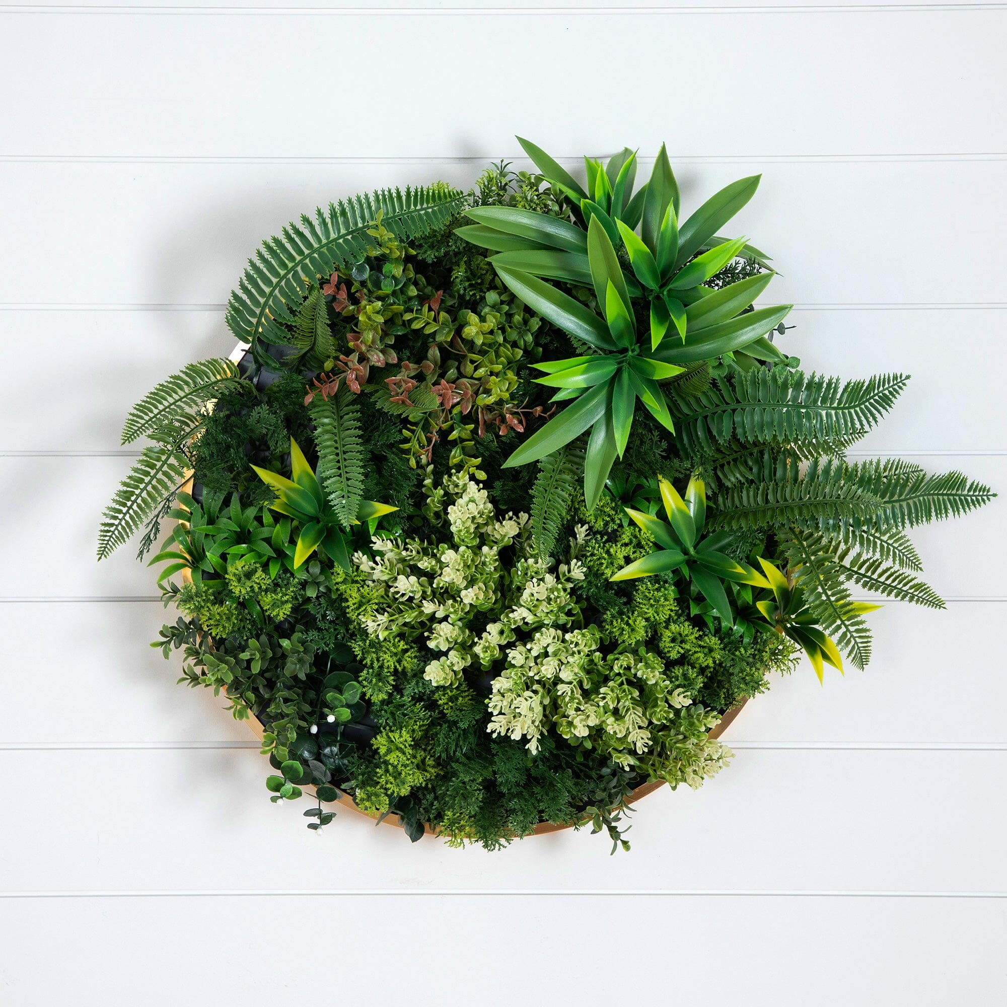 20” UV Resistant Artificial Queensland Rainforest Living Wall Art