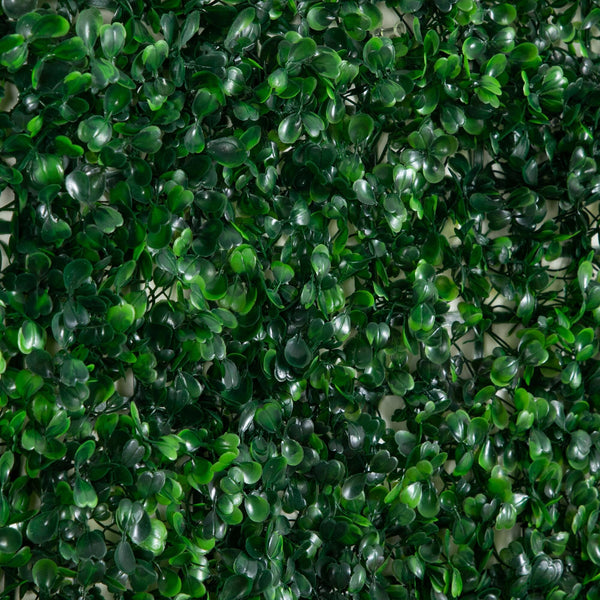 20" x 20" Artificial Boxwood Mat Wall Panel - Set of 12