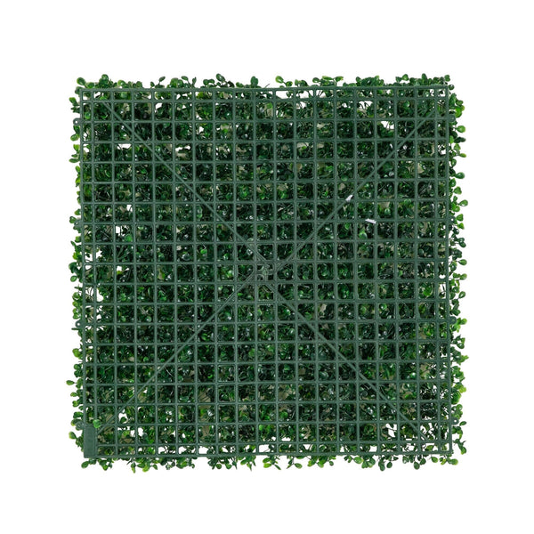 20" x 20" Artificial Boxwood Mat Wall Panel - Set of 12