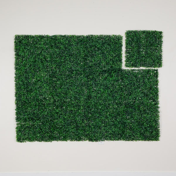 20" x 20" Artificial Boxwood Mat Wall Panel - Set of 12