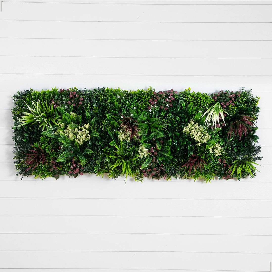 indoor vertical garden artificial plants 20” x 20” UV Resistant Corfu Island Artificial Living Wall Panels (Indoor/Outdoor) - Set of 3