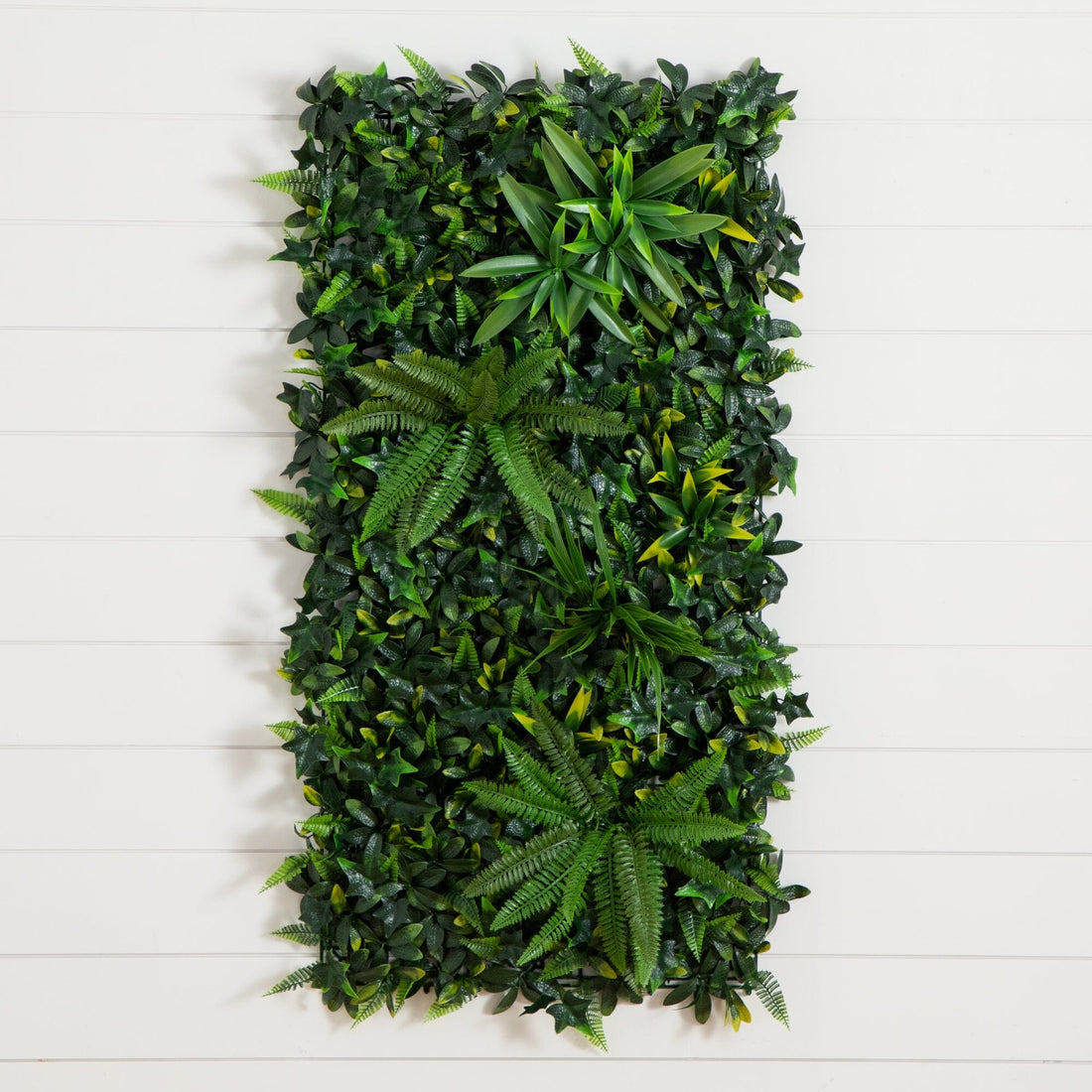 plant wall panel indoor 20” x 40” UV Resistant Andean Cloud Forest Artificial Living Wall Panel (Indoor/Outdoor)