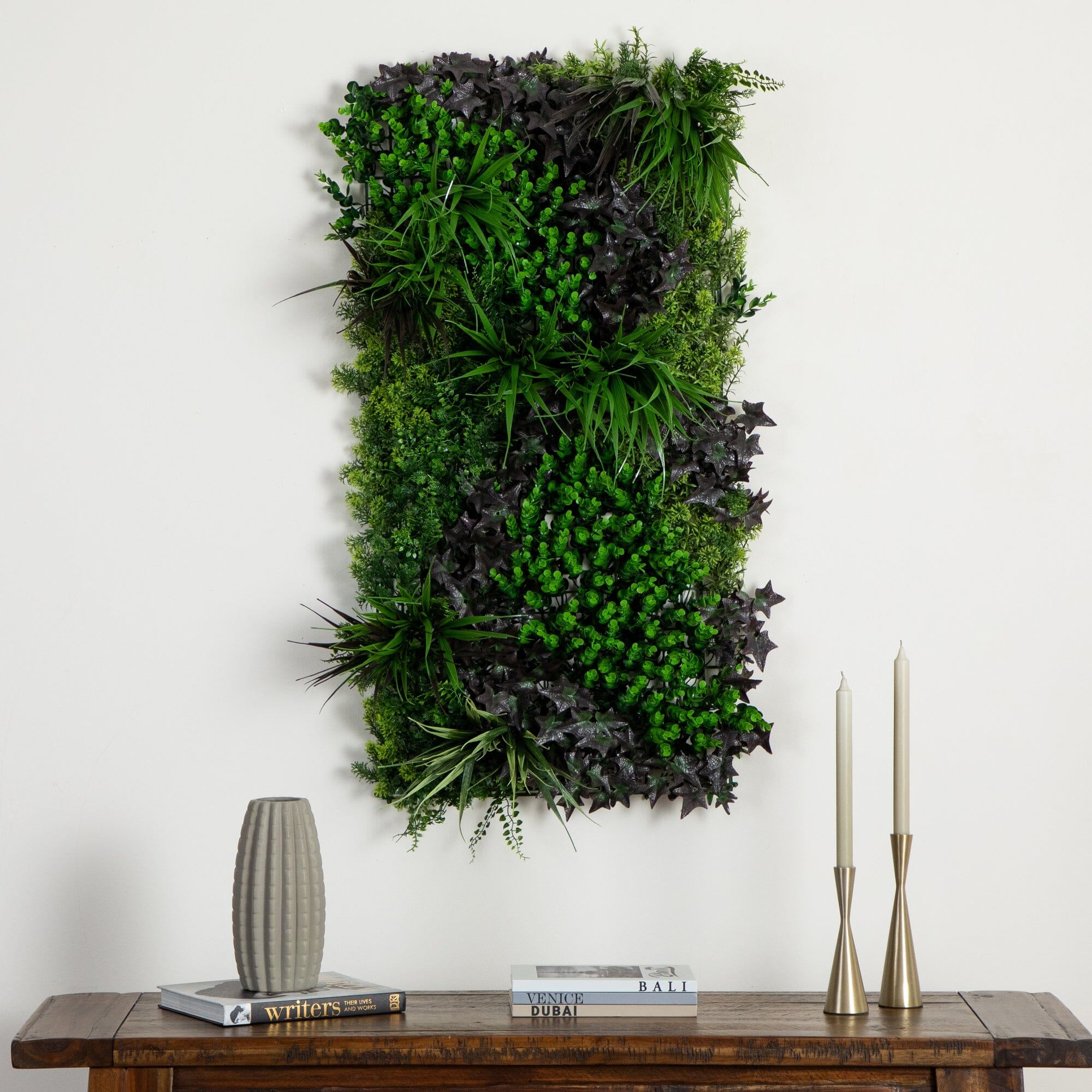 20” x 40” UV Resistant Borneo Jungle Artificial Living Wall Panel
