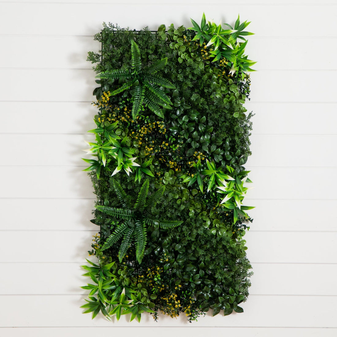artificial plant wall indoor 20” x 40” UV Resistant Hawaiian Islands Artificial Living Wall Panel (Indoor/Outdoor)