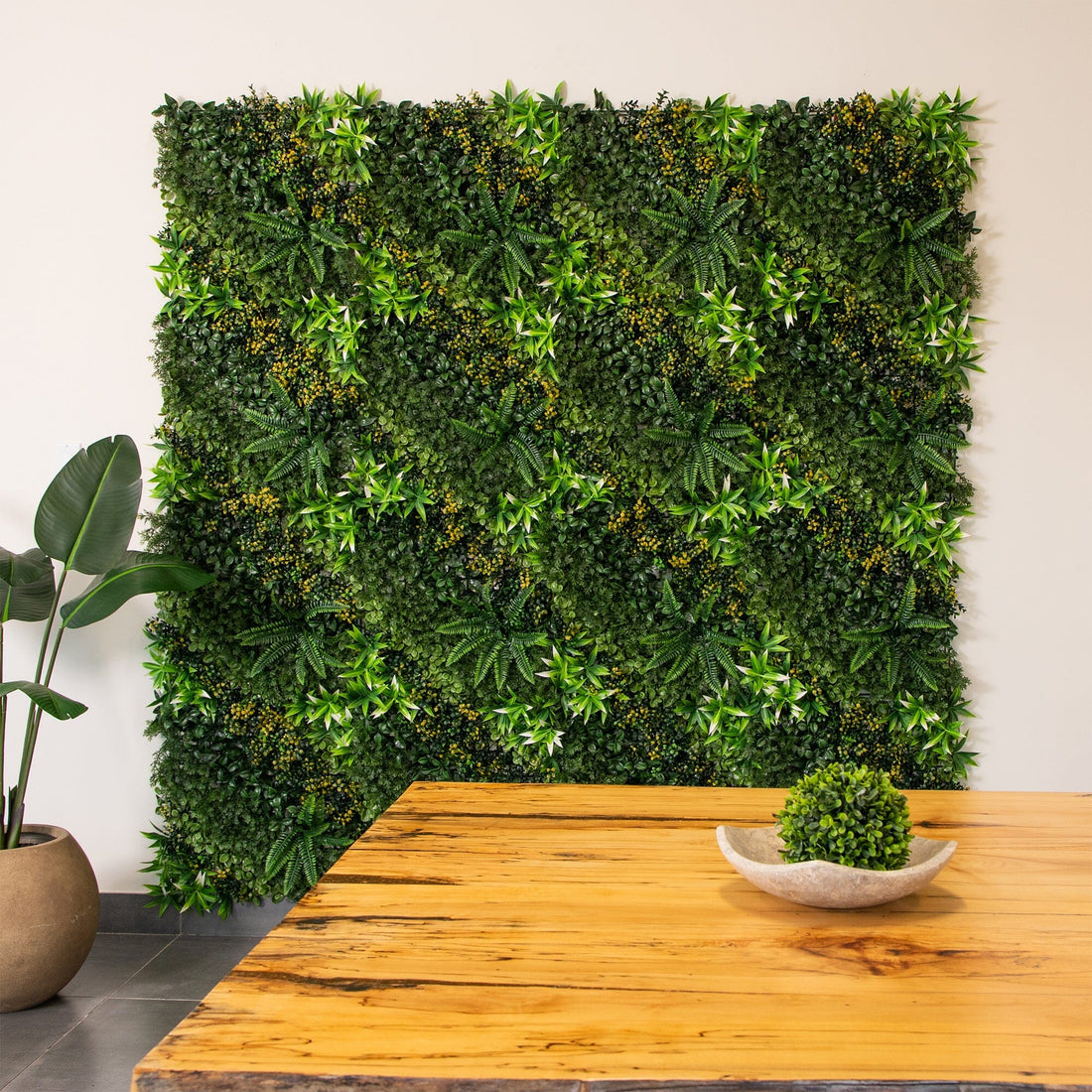 plastic plant wall 20” x 40” UV Resistant Hawaiian Islands Artificial Living Wall Panel (Indoor/Outdoor)