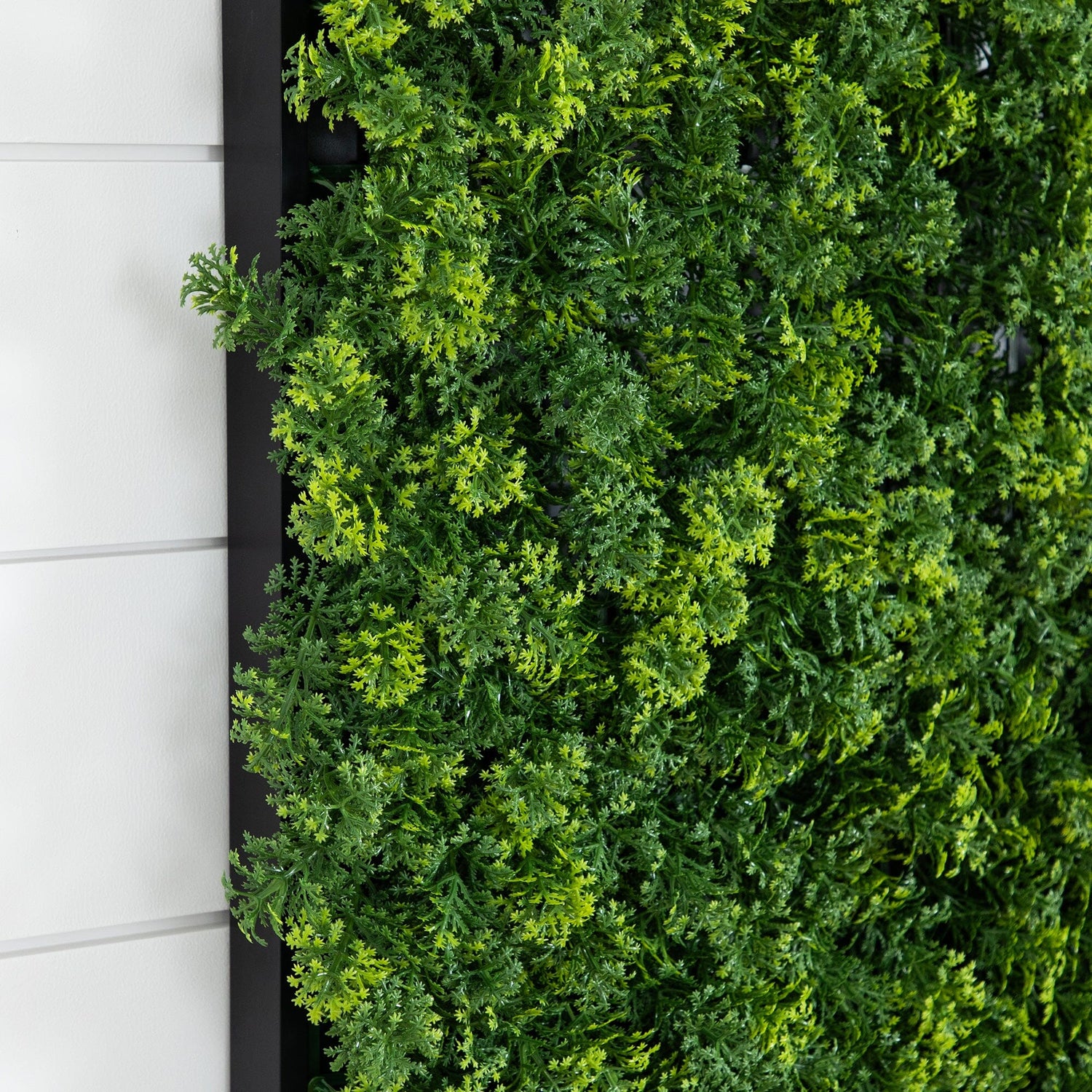 20” x 40” UV Resistant Irish Green Meadow Artificial Living Wall Art Panel in Black Aluminum