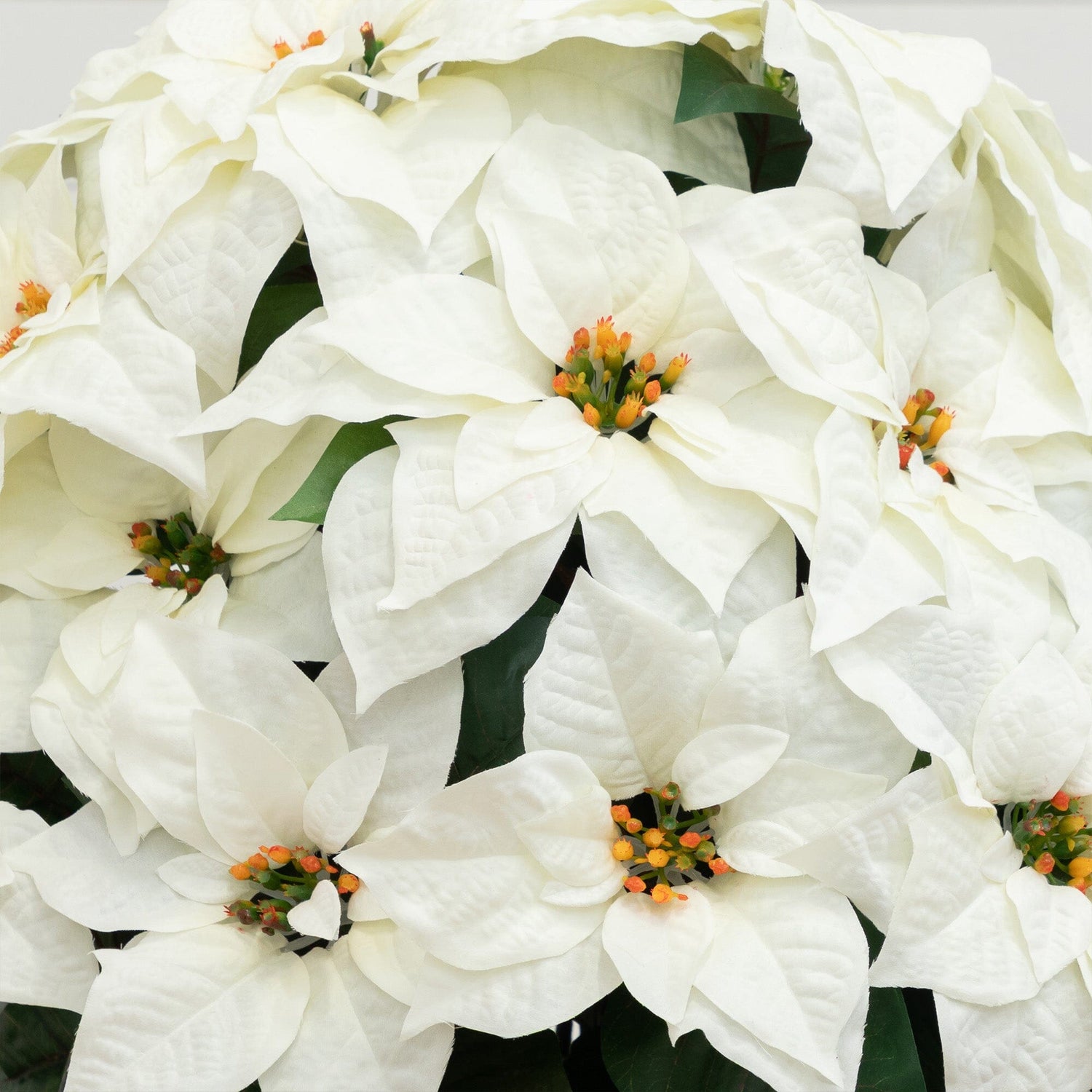 22" Artificial Poinsettia Arrangement in Decorative Planter