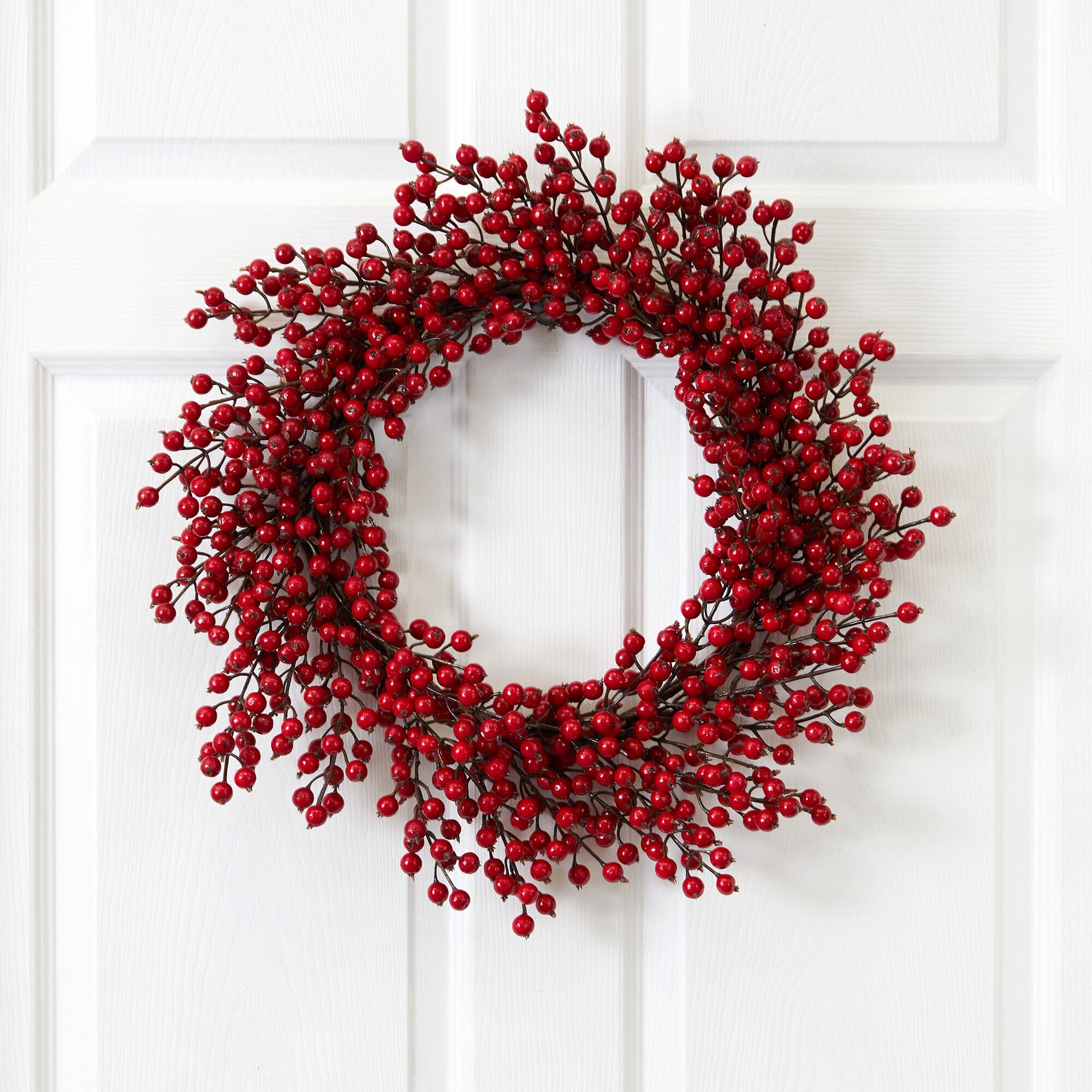 22” Berry Wreath | Nearly Natural