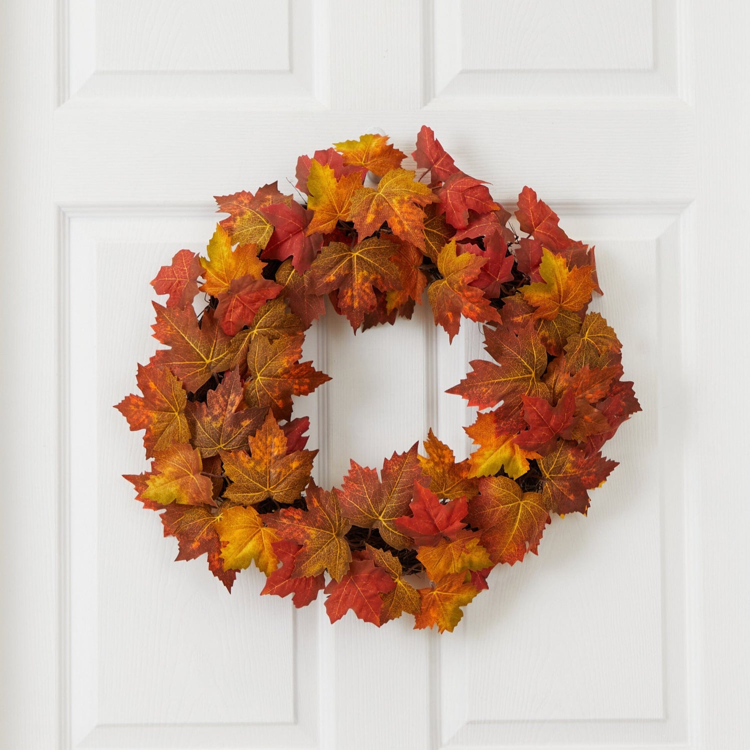 22” Maple Leaf Artificial Wreath