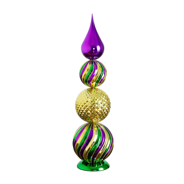 22” Mardi Gras Finial Table Decor