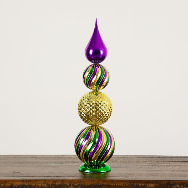 22” Mardi Gras Finial Table Decor