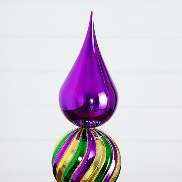 22” Mardi Gras Finial Table Decor