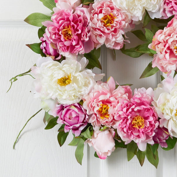 22" Peony Wreath"