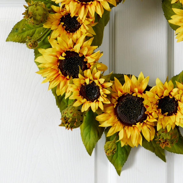 22" Sunflower Wreath"