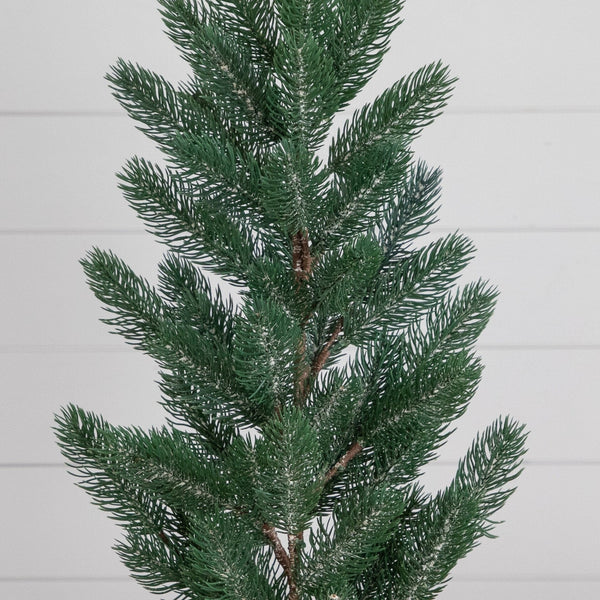 23” Artificial Christmas Pine Tree in Decorative Wood Planter