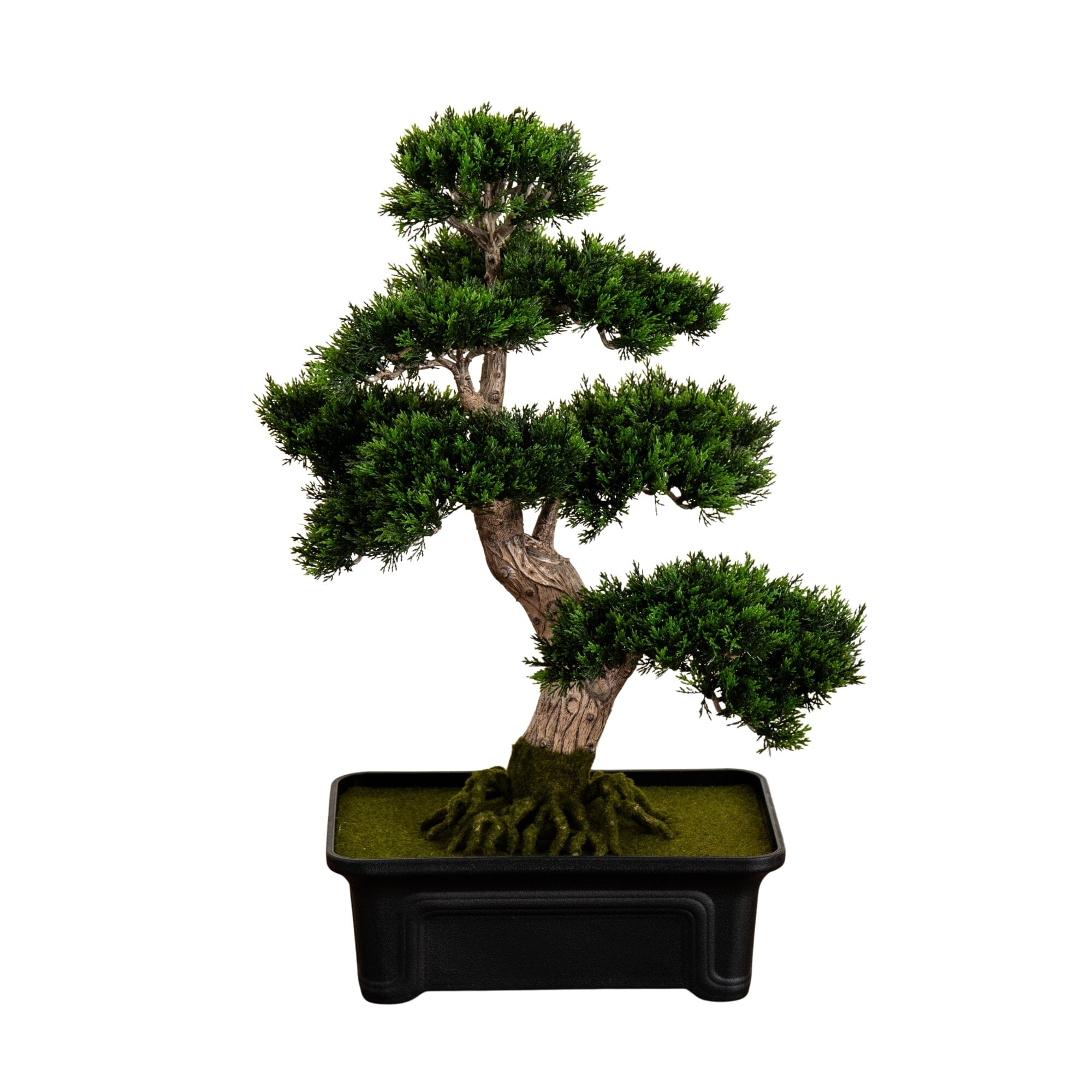 Nearly Natural 24 in. Cedar Bonsai Silk Plant