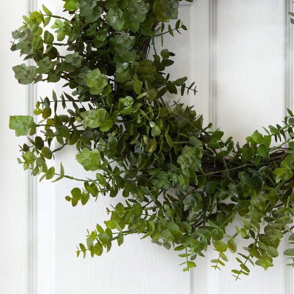 24” Eucalyptus Artificial Wreath