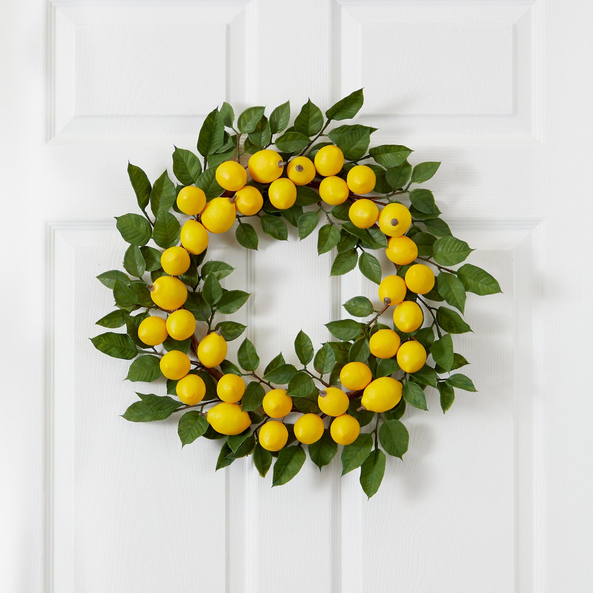 24” Lemon Wreath | Nearly Natural