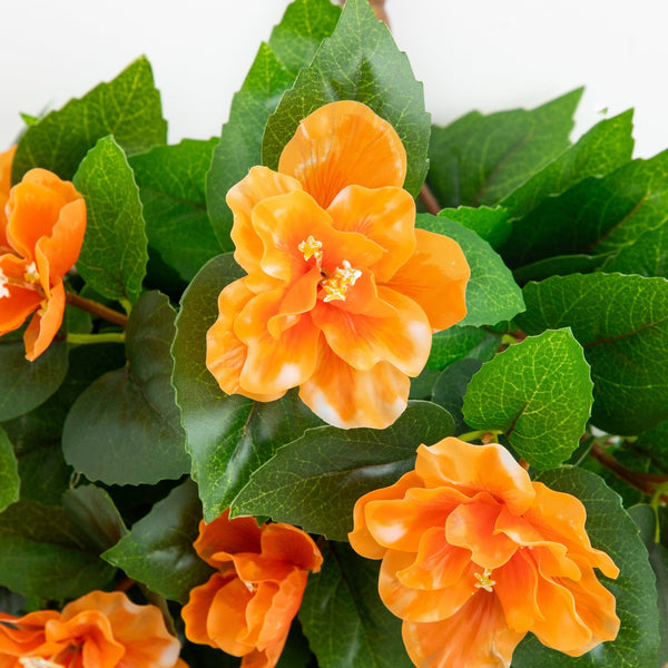 24" UV Resistant Artificial Azalea Hanging Plant (Indoor/Outdoor) - Set of 3