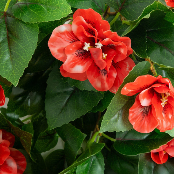 24" UV Resistant Artificial Azalea Hanging Plant (Indoor/Outdoor) - Set of 3