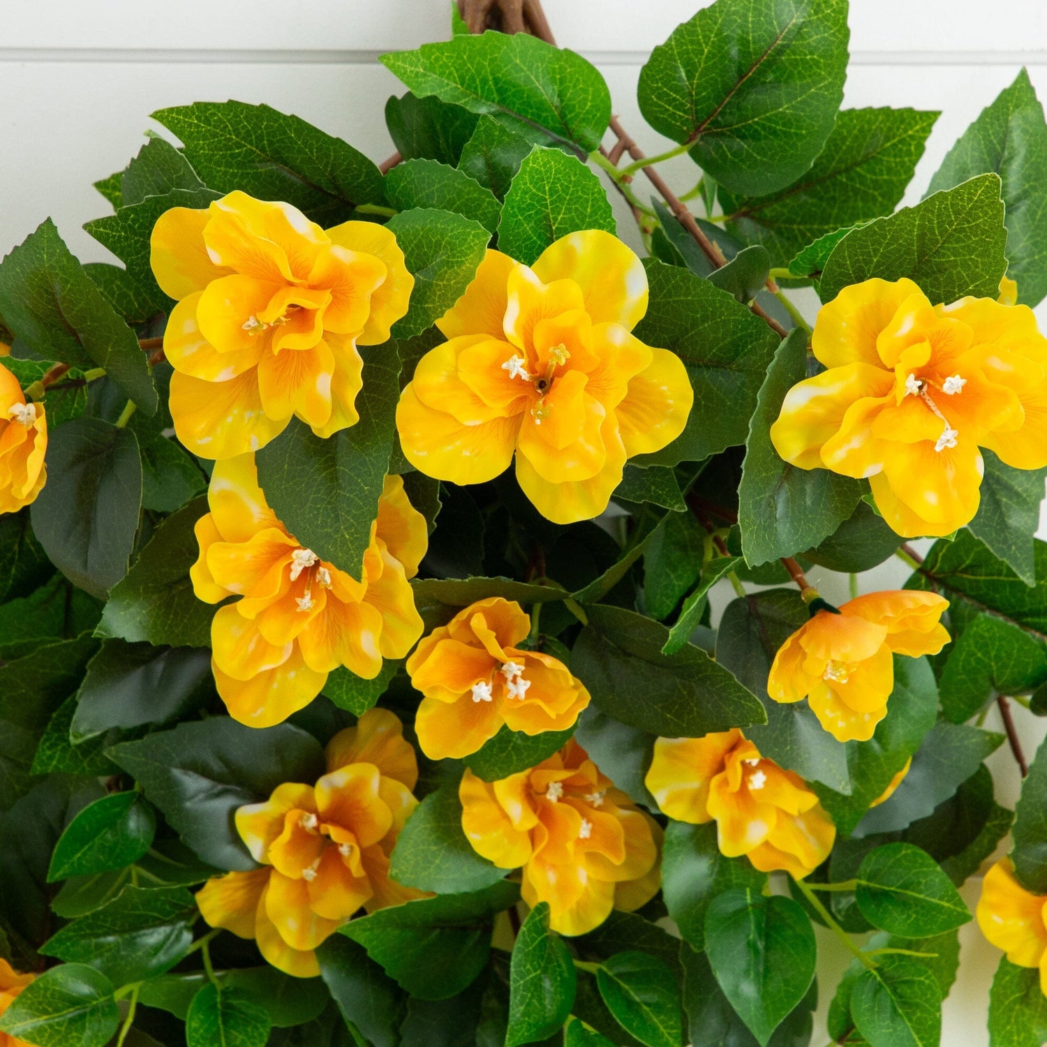 24" UV Resistant Artificial Azalea Hanging Plant (Indoor/Outdoor) - Set of 3