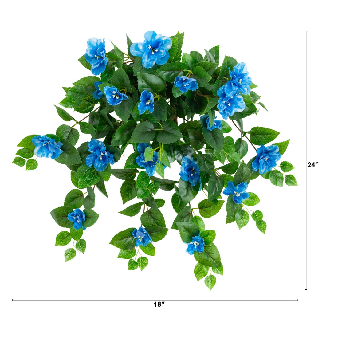 walmart artificial hanging plants 24" UV Resistant Artificial Azalea Hanging Plant (Indoor/Outdoor)