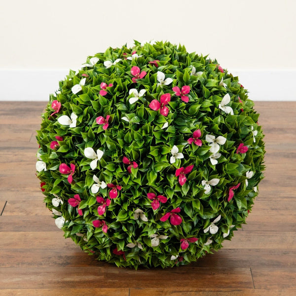 24" UV Resistant Artificial Bougainvillea Ball (Indoor/Outdoor)