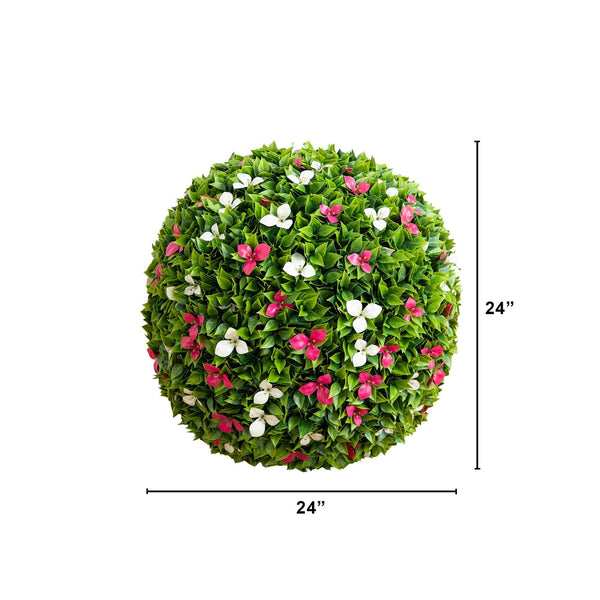 24" UV Resistant Artificial Bougainvillea Ball (Indoor/Outdoor)