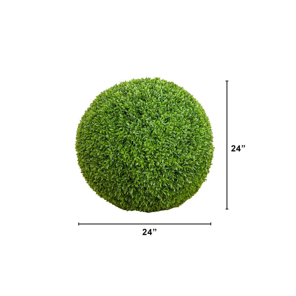 24” UV Resistant Artificial Boxwood Ball (Indoor/Outdoor)