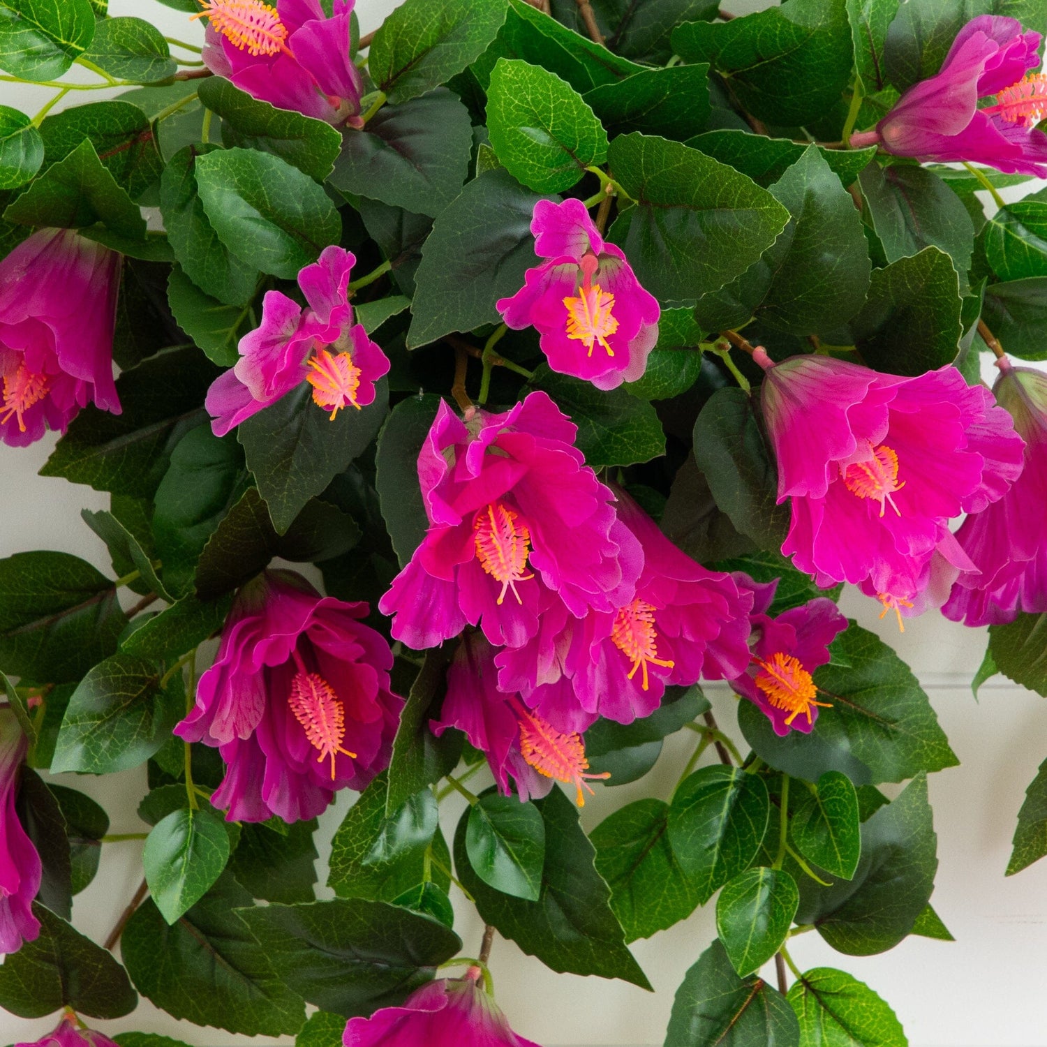 24" UV Resistant Artificial Hibiscus Hanging Plant (Indoor/Outdoor) - Set of 2