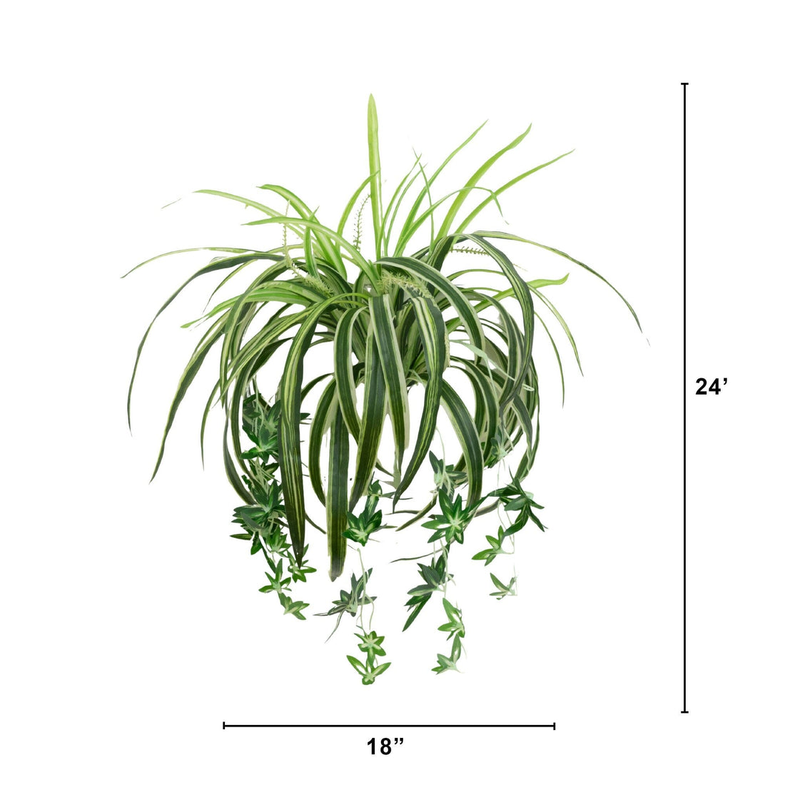 can you put spider plants outside 24" UV Resistant Artificial Spider Bush (Indoor/Outdoor)