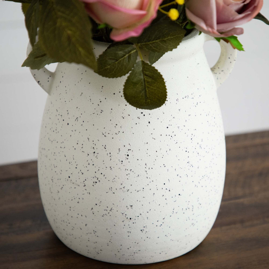 mixed flowers in a pot Nearly Natural 25-in Mixed Flower Arrangement in Ceramic Vase