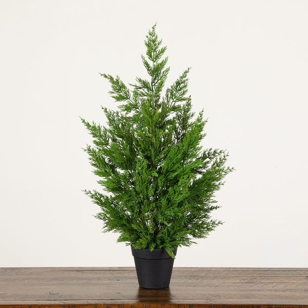 26” Artificial Real Touch Cypress Christmas Tree