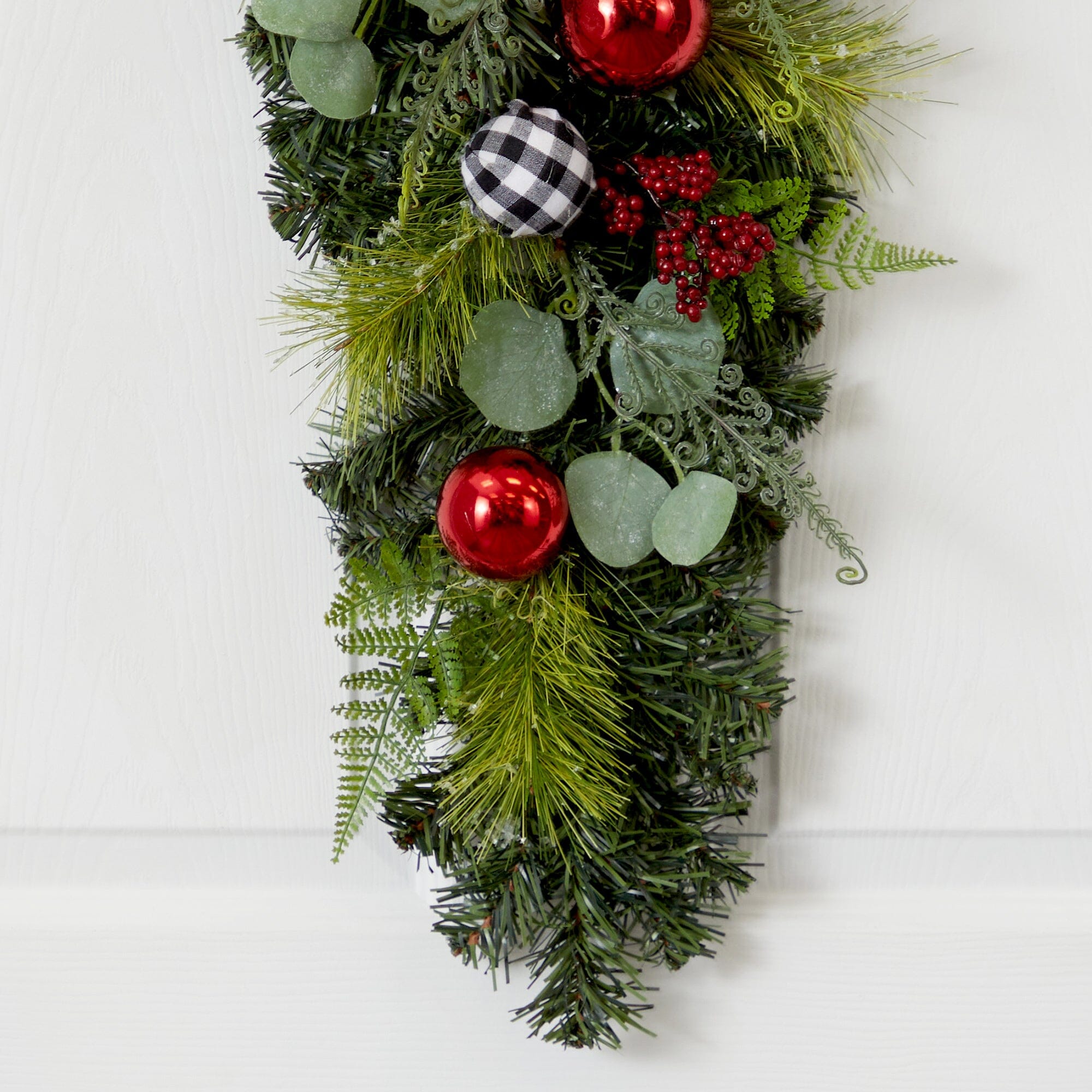 26” Holiday Christmas Greenery Ornament Artificial Swag | Nearly