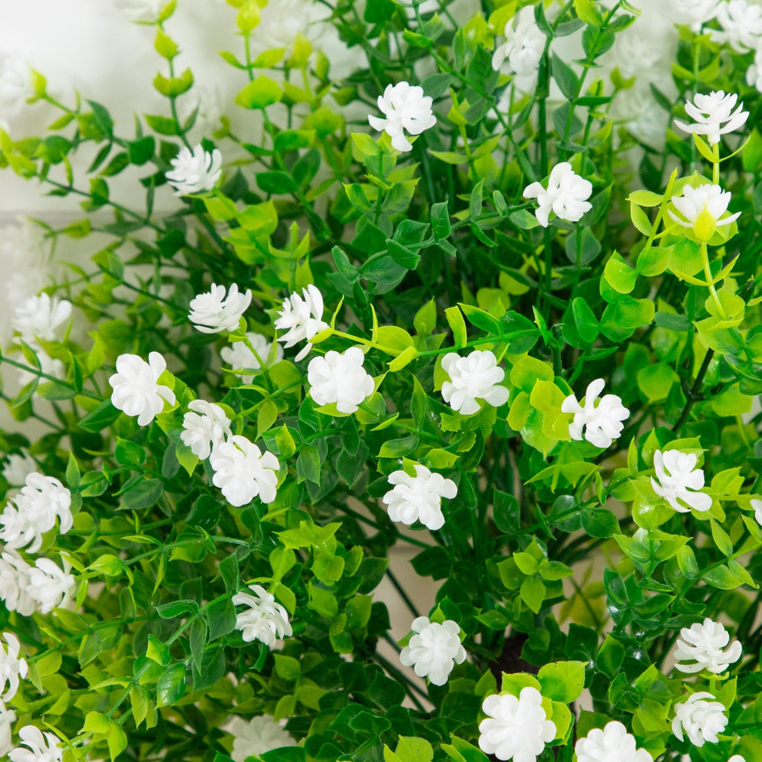 indoor white rose plant 26” UV Resistant Artificial Flowering Rose Bush with Integrated Ground –  Nearly Natural