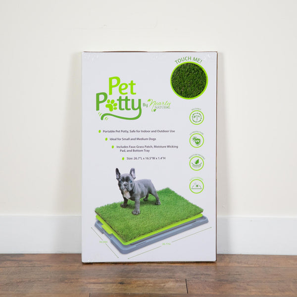 26.7" x 16.5" UV Resistant Artificial Pet Potty Grass Training Pad (Indoor/Outdoor)