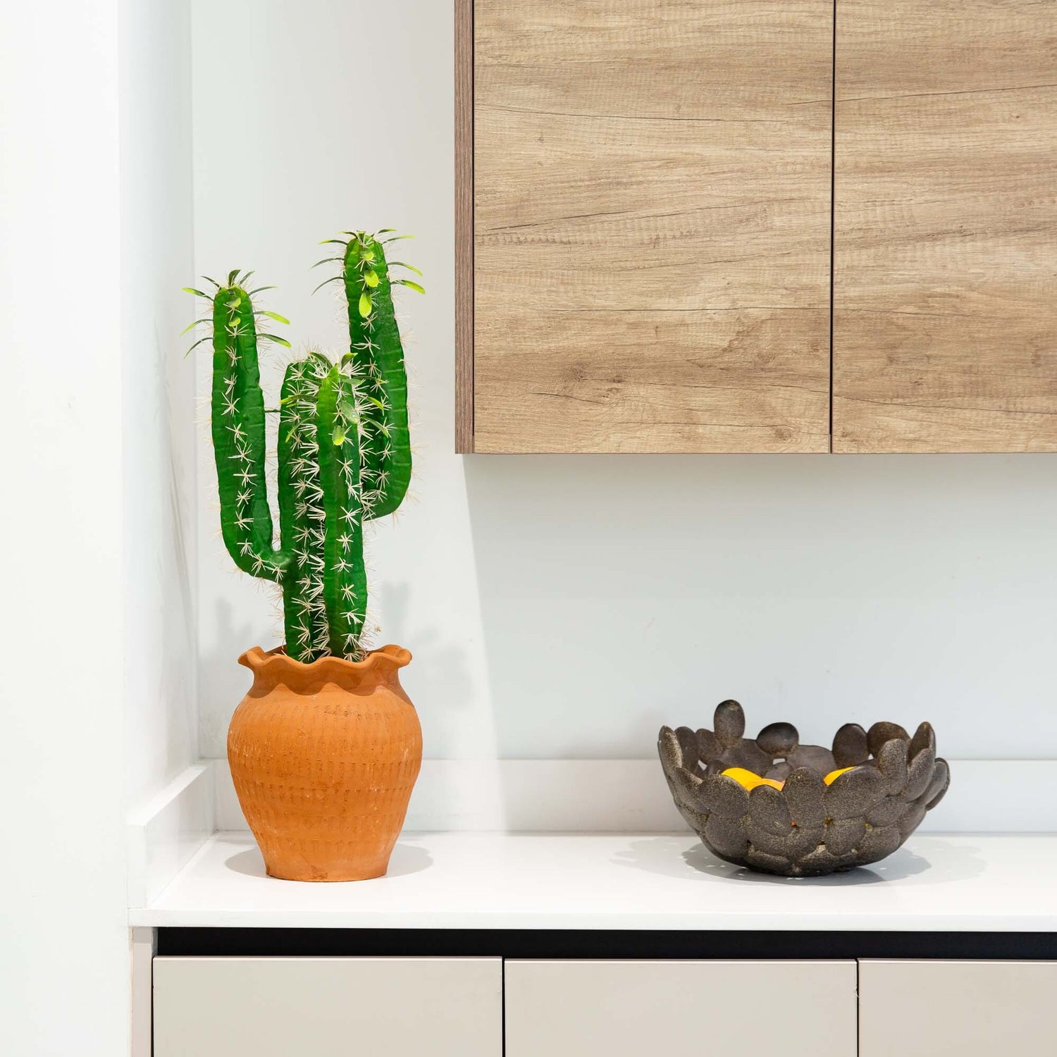 28” Artificial Cactus in Terracotta Planter