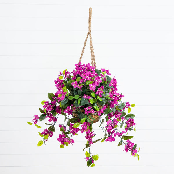 28” Bougainvillea Hanging Basket UV (Indoor/Outdoor)