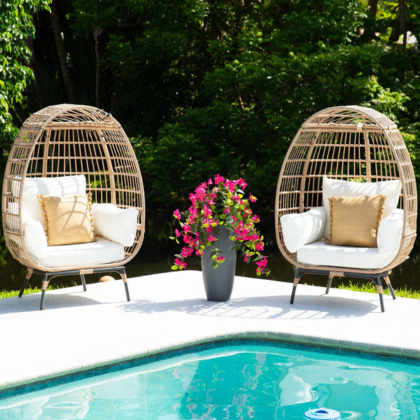 28” UV Resistant Artificial Bougainvillea Hanging  Plant (Indoor/Outdoor) - Set of 2