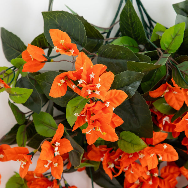 28” UV Resistant Artificial Bougainvillea Hanging  Plant (Indoor/Outdoor) - Set of 2